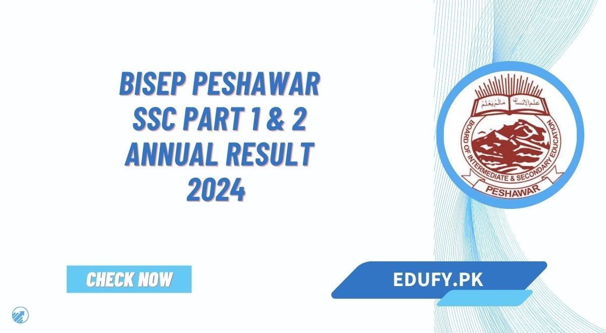 BISEP Peshawar Board SSC Part 1 & 2 Annual Result 2024 Announced