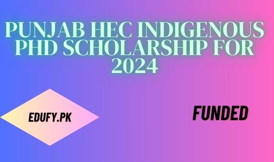 PUNJAB HEC INDIGENOUS PHD SCHOLARSHIP FOR 2024