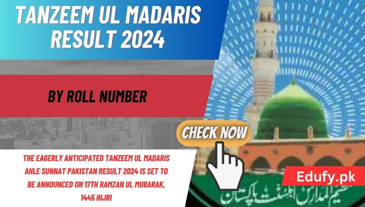 Tanzeem Ul Madaris Result 2024 By Roll Number