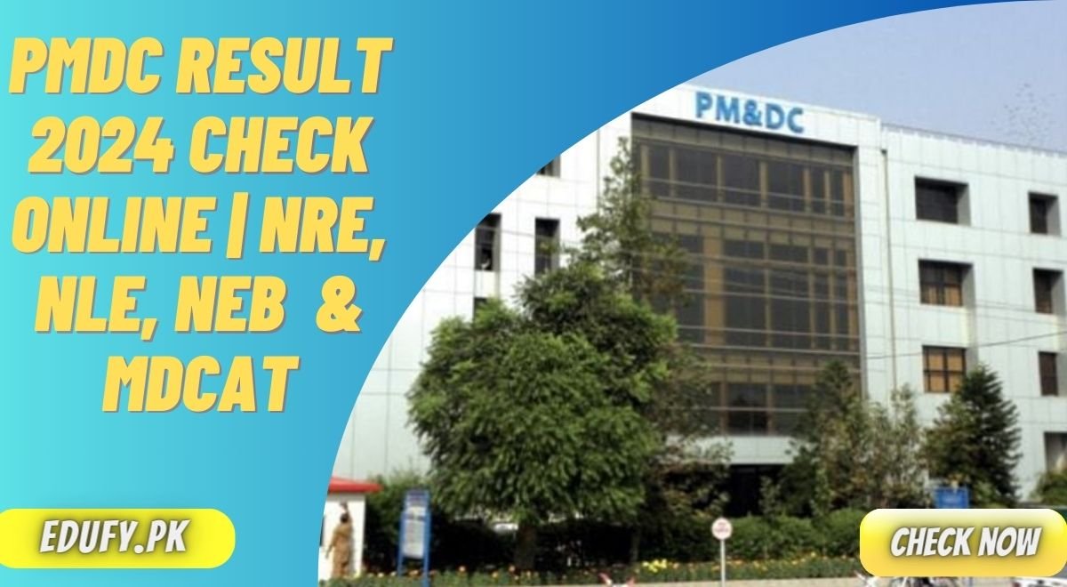 PMDC Result 2024 Check Online NRE, NLE, NEB & MDCAT