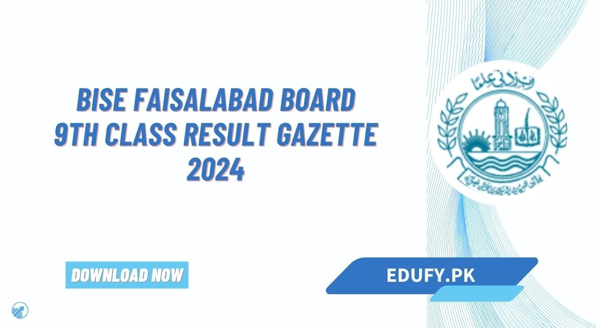 BISE Faisalabad Board 9th Class Result Gazette 2024 PDF Download