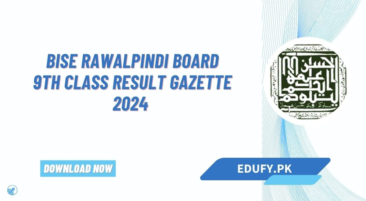 BISE Rawalpindi Board 9th Class Result Gazette 2024 PDF Download