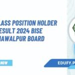 12th Class Position Holder Result 2024 BISE Bahawalpur Board