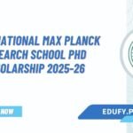 International Max Planck Research School PhD Scholarship 2025-26